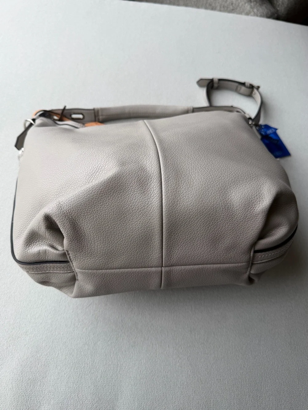 NWT REED RK Grey Cadet Hobo Slouchy Vegan Leather Shoulder Bag Crossbody Purse